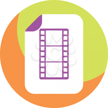 Royalty Free Clipart Image of a Filmstrips