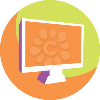 Royalty Free Clipart Image of a Computer Screen
