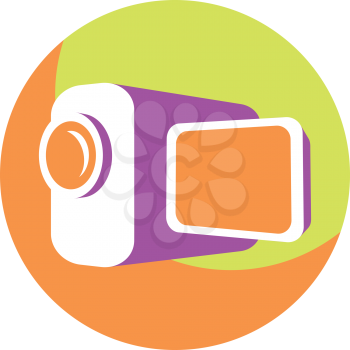 Royalty Free Clipart Image of a Camera
