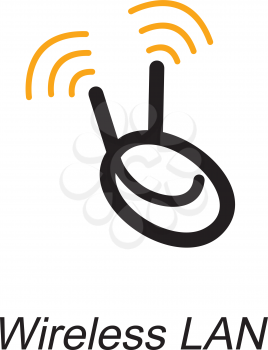 Royalty Free Clipart Image of Wireless LAN
