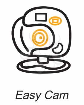 Royalty Free Clipart Image of an Easy Cam