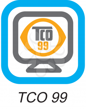 Royalty Free Clipart Image of a TCO 99 Button