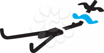 Royalty Free Clipart Image of a Rowing Machine