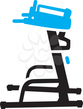 Royalty Free Clipart Image of Exercise Equipment
