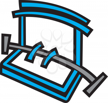 Royalty Free Clipart Image of Exercise Equipment