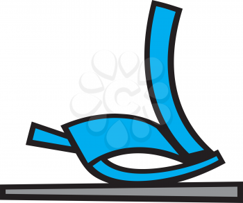 Royalty Free Clipart Image of a Person Exercising