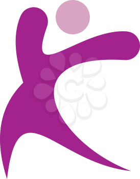 Royalty Free Clipart Image of a Purple and Pink Design