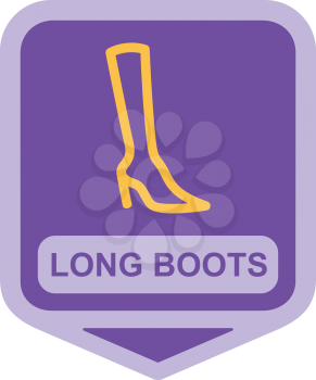 Royalty Free Clipart Image of High Boots