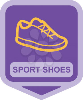 Royalty Free Clipart Image of a Sport Shoe
