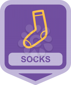 Royalty Free Clipart Image of a Sock