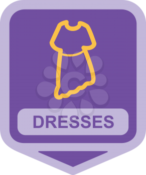 Royalty Free Clipart Image of a Dress