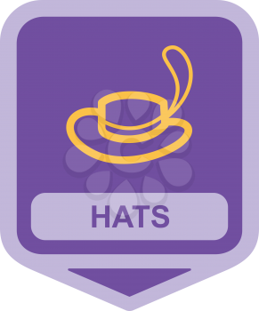 Royalty Free Clipart Image of a Hat