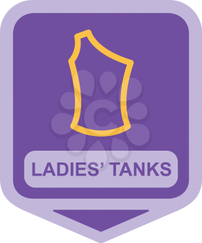 Royalty Free Clipart Image of a Lady's Tank