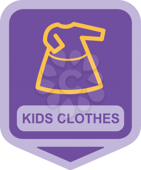 Royalty Free Clipart Image of Kids Clothes