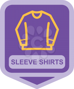 Royalty Free Clipart Image of a Sleeve Shirt