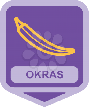 Royalty Free Clipart Image of Okras
