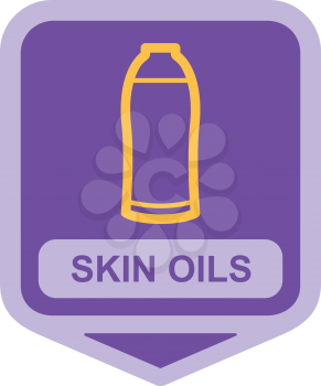Royalty Free Clipart Image of a Skin Oil Bottle