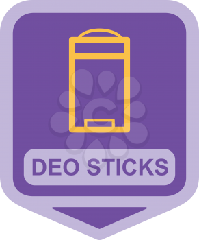 Royalty Free Clipart Image of a Stick of Deodorant
