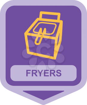 Royalty Free Clipart Image of a Fryer