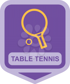 Royalty Free Clipart Image of a Table Tennis Racket