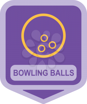 Royalty Free Clipart Image of a Bowling Ball