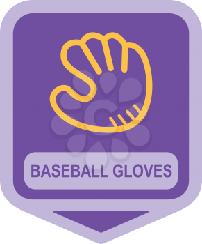 Royalty Free Clipart Image of a Baseball Glove