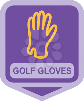 Royalty Free Clipart Image of a Golf Glove