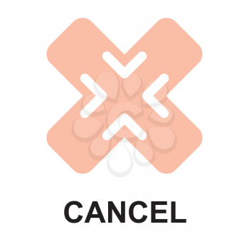 Royalty Free Clipart Image of Cancel