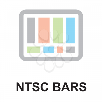 Royalty Free Clipart Image of NTSC Bars