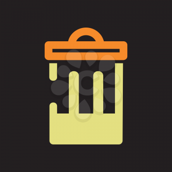 Royalty Free Clipart Image of a Trash Can