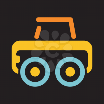 Royalty Free Clipart Image of a Vehicle