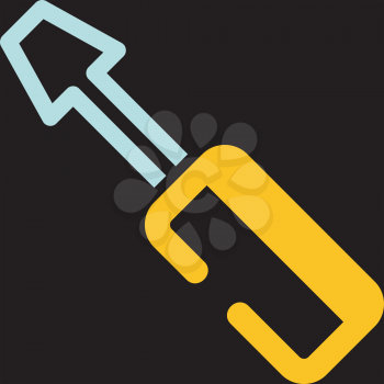 Royalty Free Clipart Image of a Screwdriver