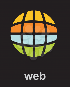 Royalty Free Clipart Image of a World Wide Web Icon