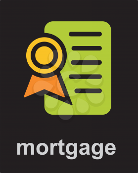 Royalty Free Clipart Image of a Mortgage