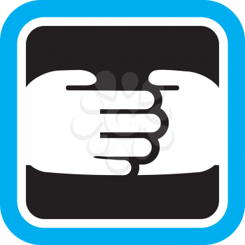Royalty Free Clipart Image of a Handshake