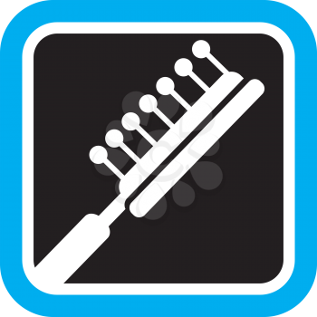 Royalty Free Clipart Image of a Brush
