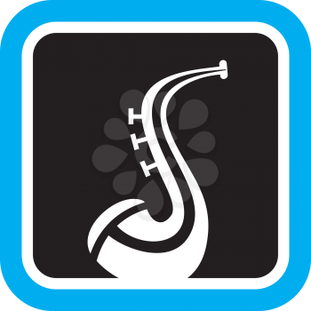 Royalty Free Clipart Image of a Saxophone