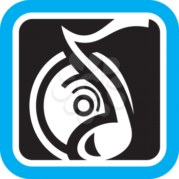 Royalty Free Clipart Image of a Music Symbol