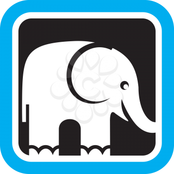 Royalty Free Clipart Image of a Elephant