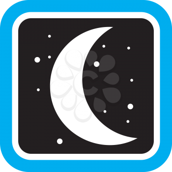 Royalty Free Clipart Image of a Moon