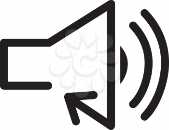 Royalty Free Clipart Image of a Volume Icon