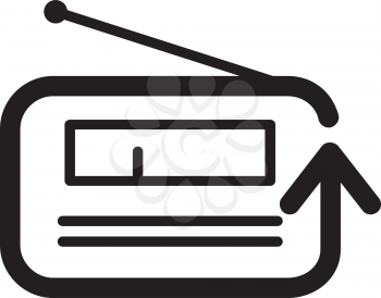 Royalty Free Clipart Image of a Radio