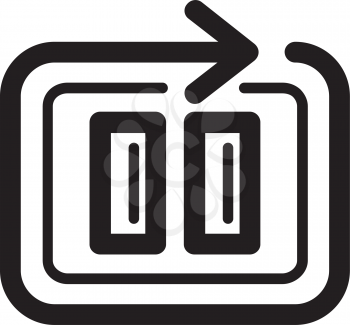 Royalty Free Clipart Image of a Pause Button