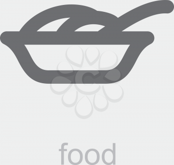Royalty Free Clipart Image of a Food Icon