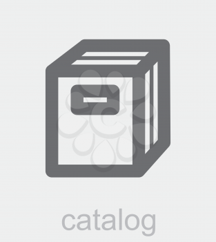 Royalty Free Clipart Image of a Catalogue Icon