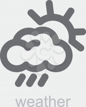 Royalty Free Clipart Image of a Weather Icon