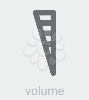 Royalty Free Clipart Image of a Volume Icon