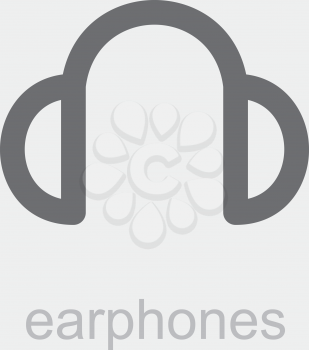 Royalty Free Clipart Image of a Earphones