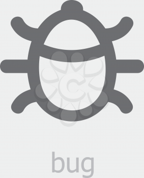 Royalty Free Clipart Image of a Bug Icon