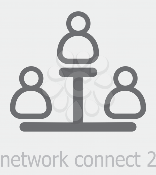 Royalty Free Clipart Image of a Network Connect 2 Icon